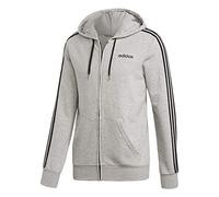adidas E 3S FZ FT Sudadera, Hombre, Medium Grey Heather/Black, XS