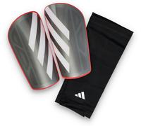 Adidas - Espinillera Tiro Sg League, Unisex, Iron met-Lucid red-White-Zero met, S