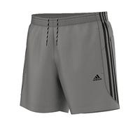 adidas ESS 3S Chelsea - Pantalón corto para hombre, color gris / negro, talla L
