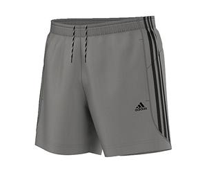 adidas ESS 3S Chelsea - Pantalón corto para hombre, color gris / negro, talla L