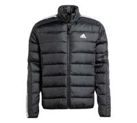 Chaqueta acolchada ligera con cremallera, 3 bandas Essentials Hombre Talla S. Color Negro