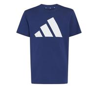 adidas Unisex niños Essentials Big Logo Shirt, Dark Blue/White, 7-8 Years