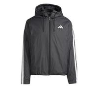 adidas Hombre Essentials Climawarm 3 Stripes Insulated Hooded Coat, black, M