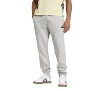 adidas Essentials Feel Cozy Fleece-Pantalón deportivo para hombre, pantalones de chándal para hombre, gris medio/negro, M Tall