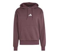 adidas Essentials Feelcozy - Sudadera con capucha de forro polar para hombre, Aurora Ruby/Blanco, L