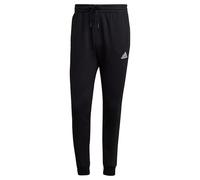 adidas Essentials Fleece Regular Tapered Pants Pantalones, Black / White, M Hombre