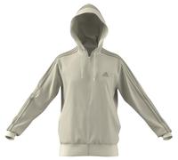 adidas Essentials French Terry 3-stripes Full-zip Hoodie, Sudadera con capucha Hombre, Off White, XL