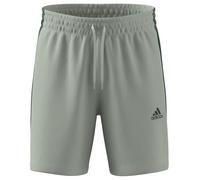 adidas - Essentials French Terry 3-Stripes Shorts, Pantalones Cortos de los Hombres, Linen Green, JG8499