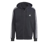 ADIDAS SPORTSWEAR Sudadera con cremallera deportiva 'Essentials French Terry' negro / blanco, Talla XL