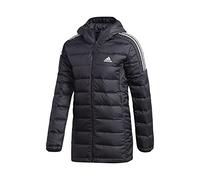 adidas Essentials Light Down Hooded Parka Jacket, Mujer, Black, S