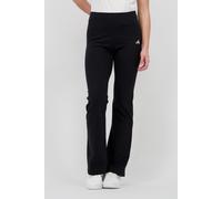 adidas Mujer Essentials Small Logo Flared Leggings Tights, Black/White, XS