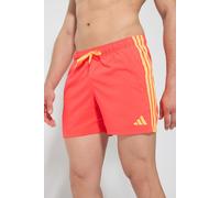 adidas Uomo 3 Stripes Swim Shorts 5 Inch, Lucid Red, S