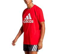 adidas Essentials Single Jersey Big Logo T-shirt, Camiseta de manga corta Hombre, better scarlet, M
