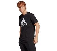 adidas Essentials Single Jersey Big Logo T-shirt, Camiseta de manga corta Hombre, black/white, L