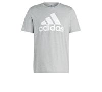 adidas Essentials Single Jersey Big Logo T-shirt, Camiseta de manga corta Hombre, medium grey heather, S