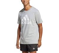 adidas Essentials Single Jersey Big Logo T-shirt, Camiseta de manga corta Hombre, medium grey heather, L