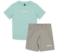 adidas ESSENTIALS T-SHIRT SET, Chándal Bebé-Niños, semi flash aqua/white,