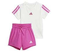 Conjunto adidas i 3 bandas t-set 160 bebés blanco/fucsia 3 - 4 AÑOS