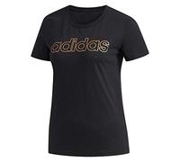 Adidas Essentials tee W Camiseta de Manga Corta, Mujer, Negro (Black/Copper Met), XS