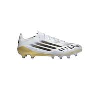 adidas F50 Astro Turf - Botas de fútbol para hombre, color blanco, negro y dorado, talla 7.5