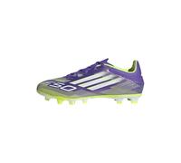 adidas F50 Club Firm Multi Ground Football Boots, Botas de fútbol Unisex Adulto, Purple Rush/Cloud White/Lucid Lemon, 42 2/3 EU