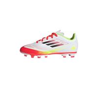 adidas F50 Club Football Boots FG/MG Kids, Zapatillas Unisex Adulto, FTWR White/Core Black/Solar Yellow, 37 1/3 EU