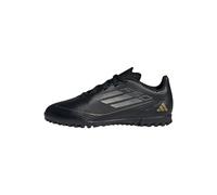 adidas F50 Club Football Boots Turf, Botas de fútbol, Core Black/Iron Metallic/Gold, 28 EU
