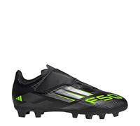adidas F50 Club Hook and Loop Firm Multi Ground Football Boots Kids, Botas de fútbol Unisex niños, Core Black/Iron Met./Lucid Lemon, 34 EU