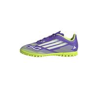 adidas F50 Club Turf Football Boots Kids, Botas de fútbol Unisex niños, Purple Rush/Cloud White/Lucid Lemon, 30 EU