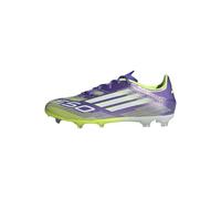 adidas F50 League Firm Ground Football Boots, Botas de fútbol Unisex Adulto, Purple Rush/Cloud White/Lucid Lemon, 41 1/3 EU