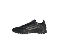 adidas F50 League Football Boots Turf, Botas de fútbol Unisex Adulto, Core Black/Iron Metallic/Gold, 44 EU