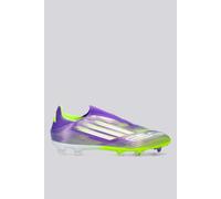 adidas F50 League Laceless Firm Ground Football Boots, Botas de fútbol Unisex Adulto, Purple Rush/Cloud White/Lucid Lemon, 43 1/3 EU