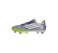 adidas F50 League Soft Ground Football Boots, Botas de fútbol Unisex Adulto, Purple Rush/Cloud White/Lucid Lemon, 40 2/3 EU