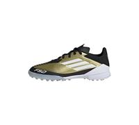 adidas - F50 League TF j Messi, Zapatos, Gold Met./FTWR White/Core Black,