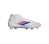 adidas F50 Pro Mid - Botas de fútbol para mujer, Blanco Lucid Azul Solar Rojo, 41 1/3 EU
