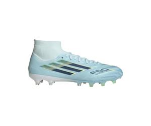 adidas F50 Sparkfusion Pro Mid Cut - Tacos de fútbol para mujer, color blanco