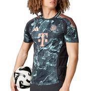 adidas FC Bayern - Camiseta de fútbol auténtica para hombre, color negro y azul, Negro , XL