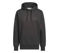 Adidas Felpa con cappuccio Lux Color Heather con grafica da uomo black