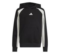 Adidas Felpa con cappuccio Seasonal Essentials Colorblock Fleece Jr bambino nero