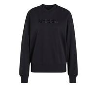 Adidas Felpa Seasonal Essentials Satin V-Neck da donna Black