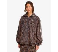 adidas Firebird Oversized Leopard Jacket Marrón