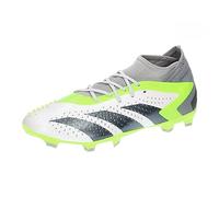 adidas Football Shoes (Firm Ground) Predator Accuracy.1 FG J, FTWR White/Core Black/Lucid Lemon, IE9500, 4-