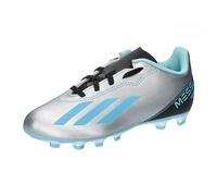 adidas Football Shoes (Firm Ground) X Crazyfast Messi.4 FxG J, Silver Met./Bliss Blue/Core Black, IE4071, 5-