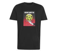 adidas Hombre Football Slogan Graphic Shirt, Black, L