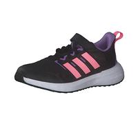 Adidas Fortarun 2.0 Cloudfoam Elastic Lace Top Strap Shoes, Zapatillas para Correr, Core Black/Beam Pink/Violet Fusion, 29 EU