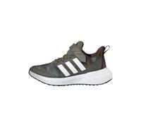 adidas Fortarun 2.0 Cloudfoam Elastic Lace Top Strap Shoes, Zapatillas para Correr, Olive Strata/Cloud White/Dark Brown, 38 2/3 EU