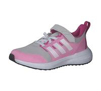 adidas Fortarun 2.0 Cloudfoam Elastic Lace Top Strap Shoes, Zapatillas para Correr Unisex bebé, Grey One/Cloud White/Beam Pink, 21 EU