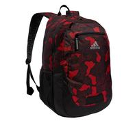 adidas Foundation Backpack for Laptop, Book with Sleeve, Large Durable Athletic Gym Bag Mochila, Nomad Digi Camo Vivid Red-Black/Black/Silver Metallic, Talla única Unisex Adulto