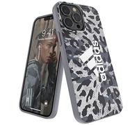 adidas Funda Compatible con iPhone 13 Pro MAX 6.7", Funda con Forma de Deporte, Funda Protectora, Leopardo Gris