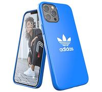 adidas Funda diseñada para iPhone 12 Pro MAX 6.7, Fundas a Prueba de caídas, Bordes elevados a Prueba de Golpes, Funda Original a presión, Azul